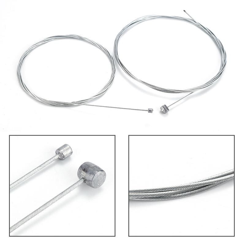 Bicycle MTB Bike Fixed Gear Bicycle Brake Line Shift Shifter Gear Brake Cable Sets Core Stainless Steel Derailleur Line
