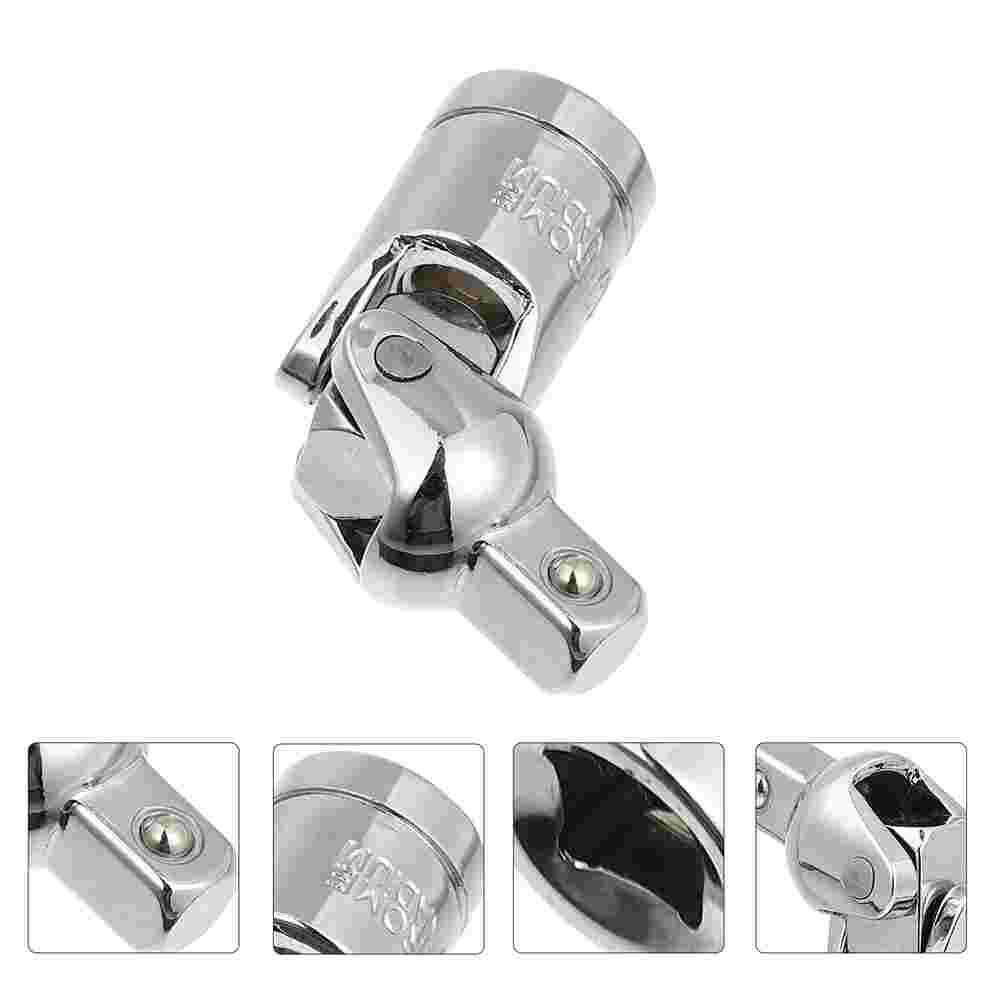 2 Pcs 1/4 Rotary Gimbal Joint Sleeve Steering Socket Durable Socket Wrench Joint: Default Title