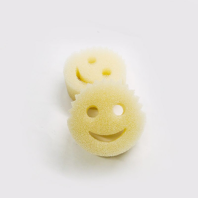 Smiley Magic Schoonmaken Honingraat Spons Huishoudelijke Keuken Schoonmaken Afwassen Katoen Smiley Gezicht Loofah Spons Spons