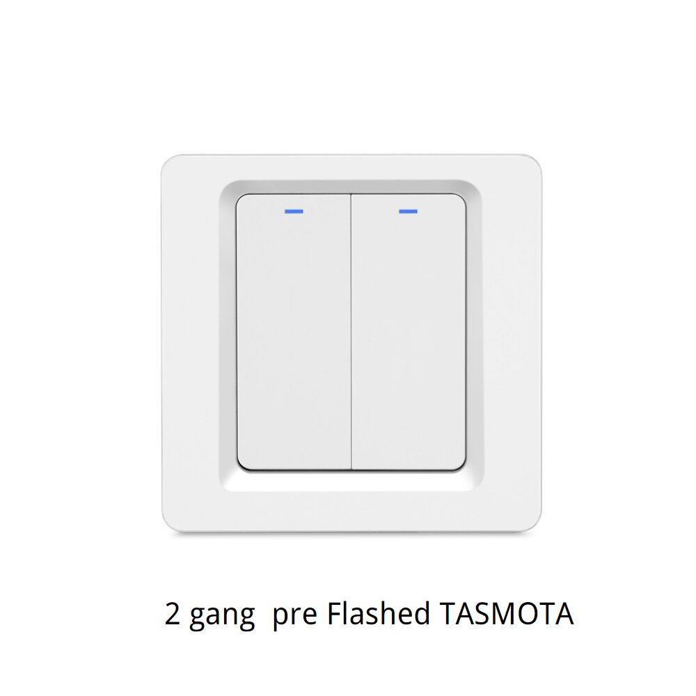 Athom Pre Flitste Esphome ESP8266 Gebaseerd Wifi Schakelaar Sleutel 1/2/3 Gang Neutrale Nodig Werkt Met Home Assitant: 2 gang ESPHome