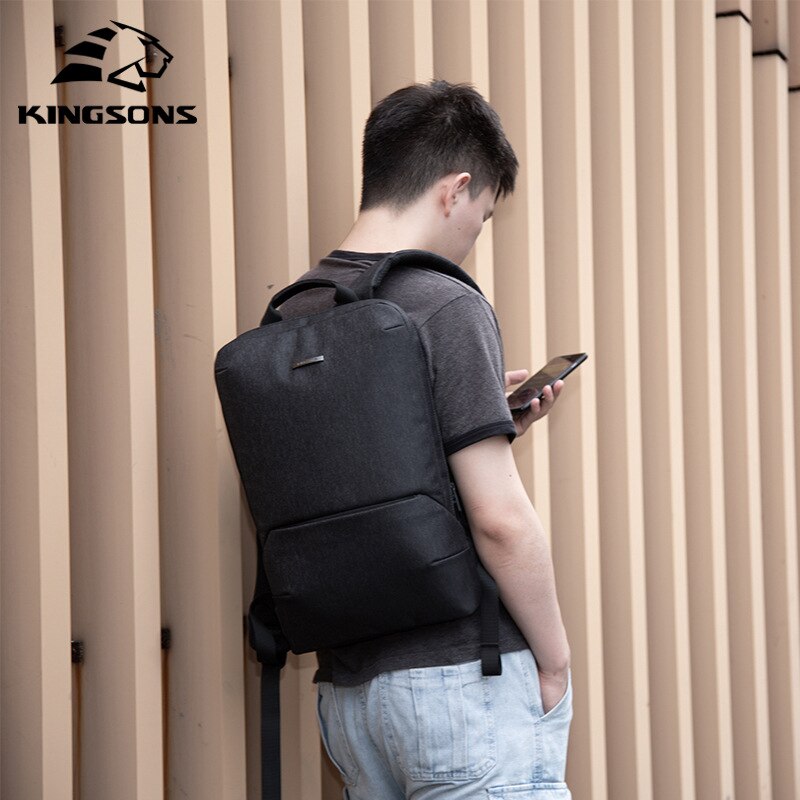 men's business casual backpack anti-splashing water-reducing backpack function external USB computer men's bag