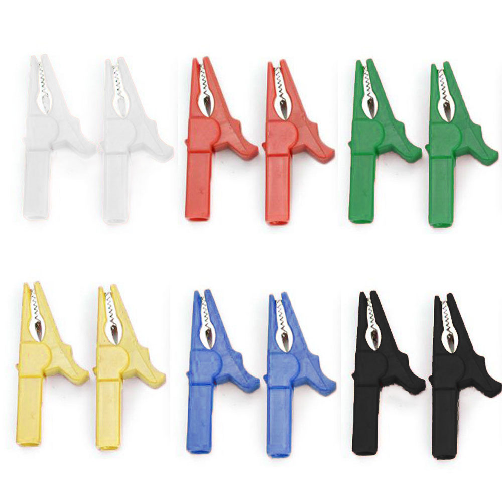 5Pcs 55X35Mm Hv Alligator Clip Batterij Test Clip Voor Banana Plug Multimeter Pen Kabel Probes Krokodil clip Batterij Auto Auto