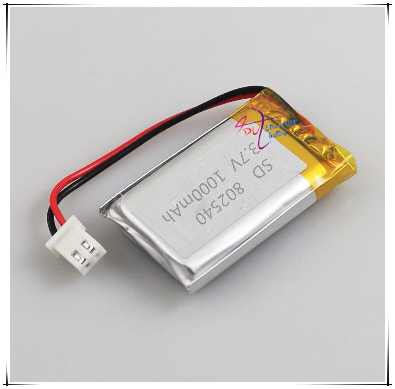 li-po XHR-2P 2.54 1000mAh 802540 3.7V lithium polymer battery 852540 scan code instrument speaker driving apparatus