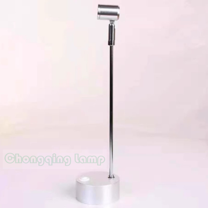 Led Droge Batterij Spotlight Noodsieraden Teller Licht Tentoonstellingskast 1W 3W Bruiloft Rechte Paal Licht Lamp