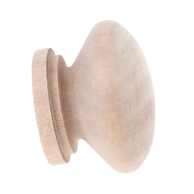 20PCS Natural Wood Cabinet Drawer Pull Handles with Screws Wardrobe Door Knobs