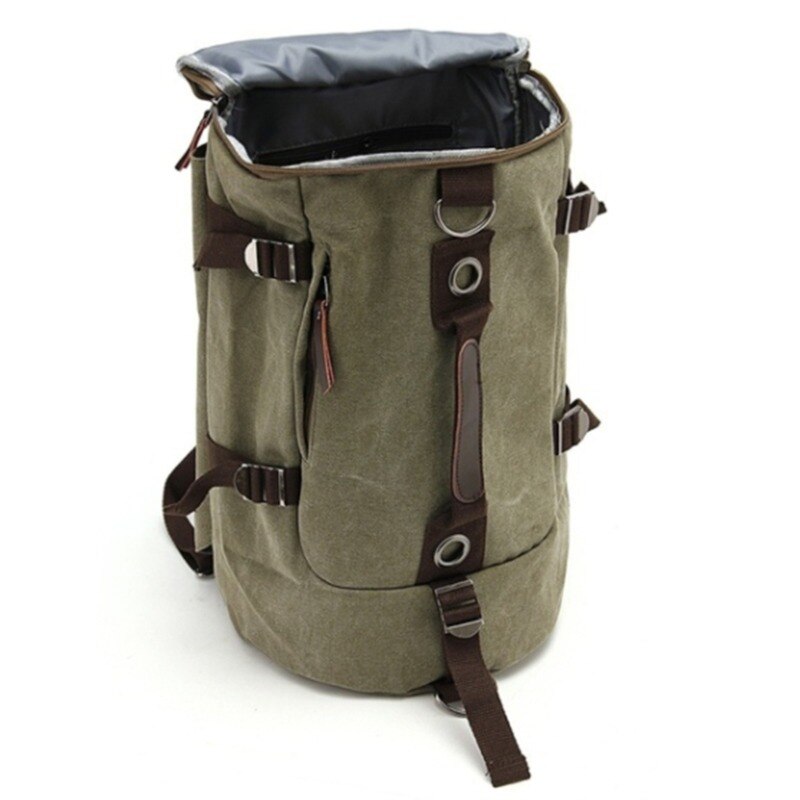 LKEEP Large Capacity Man Travel Bag Mountaineering Backpack Men Bags Canvas Bucket Shoulder Backpack