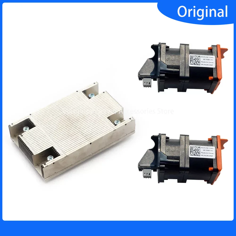 Original FOR Poweredge R630 Server Heatsink Fan H1M29 CN-0H1M29 Cooling Fan F1YN7 14VG6 0F1YN7 CN-014VG6 CPU Chip Cooler Fans