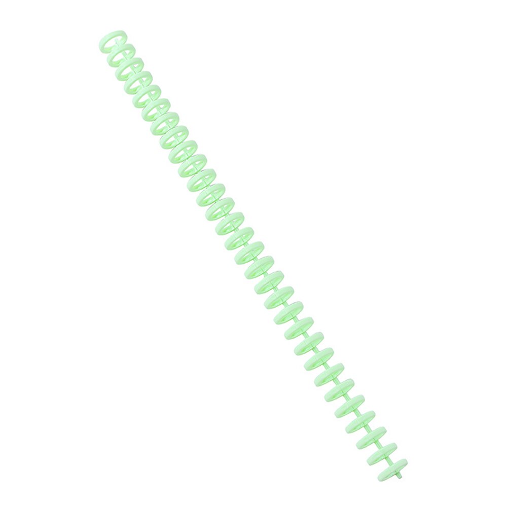 30- håls lösa blad plastpärmar bokringar ringar fjäder spiral ringar för  a4 a5 a6 papper anteckningsbok brevpapper kontorsmaterial: Grön