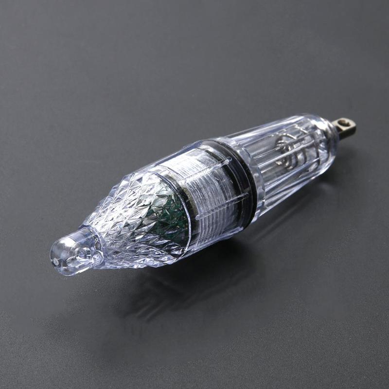 Deep Underwater Fish Attracting Lure LED Fishing Flash Light Bait Iscas soft bait Worm Grubs T Tail Wobblers Fishing Lures