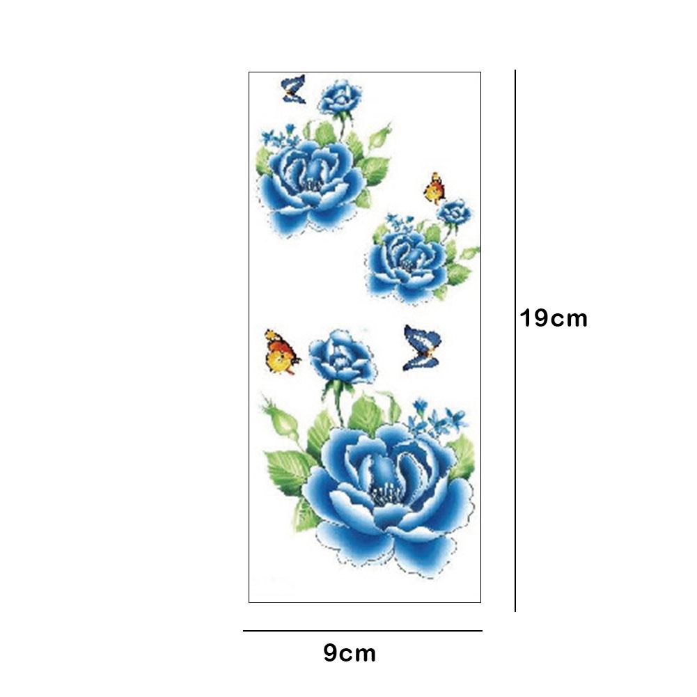 Tattoo Pack of 12 Sheets Flower Temporary Tattoos Stickers Lotus Cherry Blossoms Flash Tattoo Color Sending Randomly
