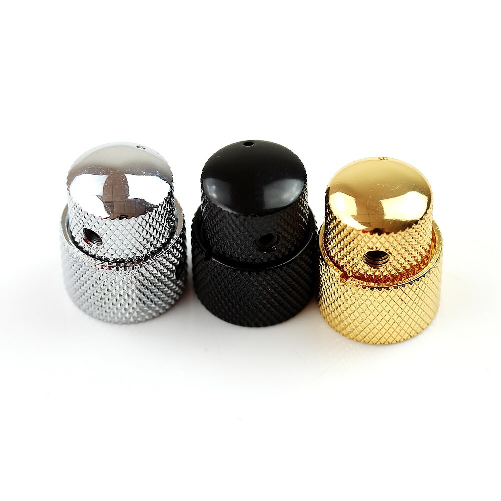Concentrico doppio Manopola Del Metallo cupola cap Potenziometro per La Chitarra Elettrica Basso volume del Tono