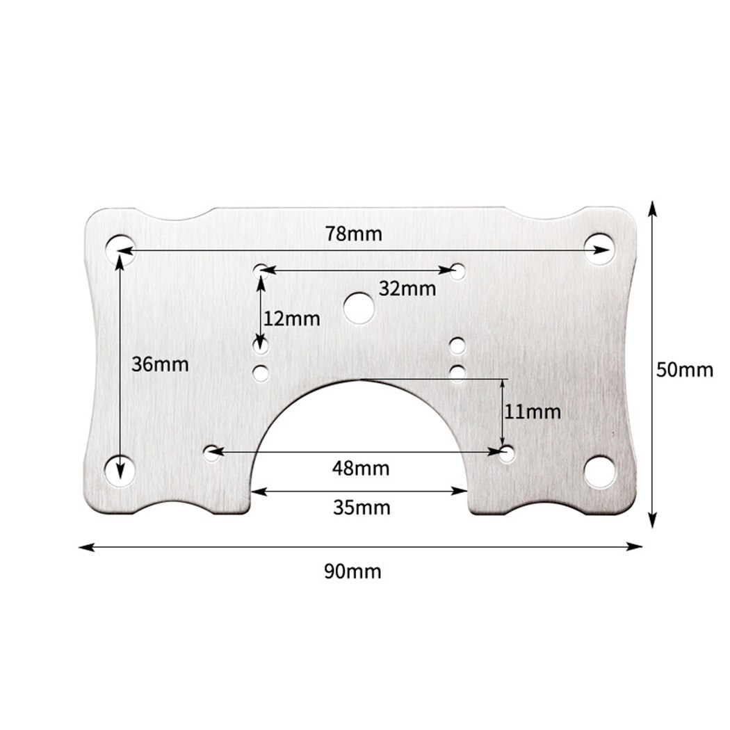 Stainless Steel Hinge Fixing Plate For Cabinet Door Repair Installer Kits Door Hinges Repair Mount Tool Home Improvement