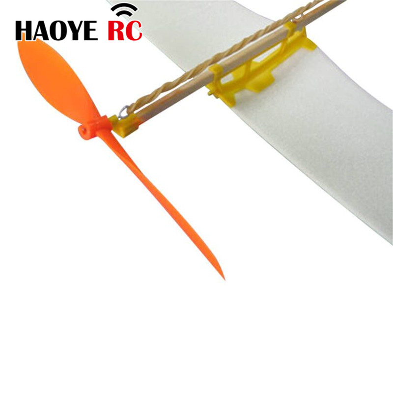 Haoye 10 Stuks Propeller 6-12 Inch Voor RC Rubberen Band Aangedreven Vliegtuigen Model Oranje/Zilvergrijs/zwarte Kleur Voor RC Model Vliegtuig