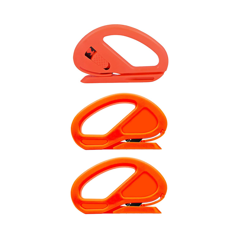 3Pcs Wrapping Paper Cutter Wrap Film Cutter Safety Paper Cutting Tool for Window Tint Car Wrap Craft Making: Red