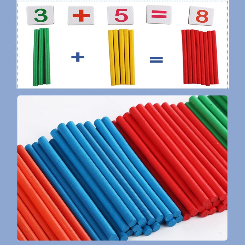 Kids Drawing Wooden Number Matching Puzzle Toy Toddlers Preschool Educational Puzzles New1