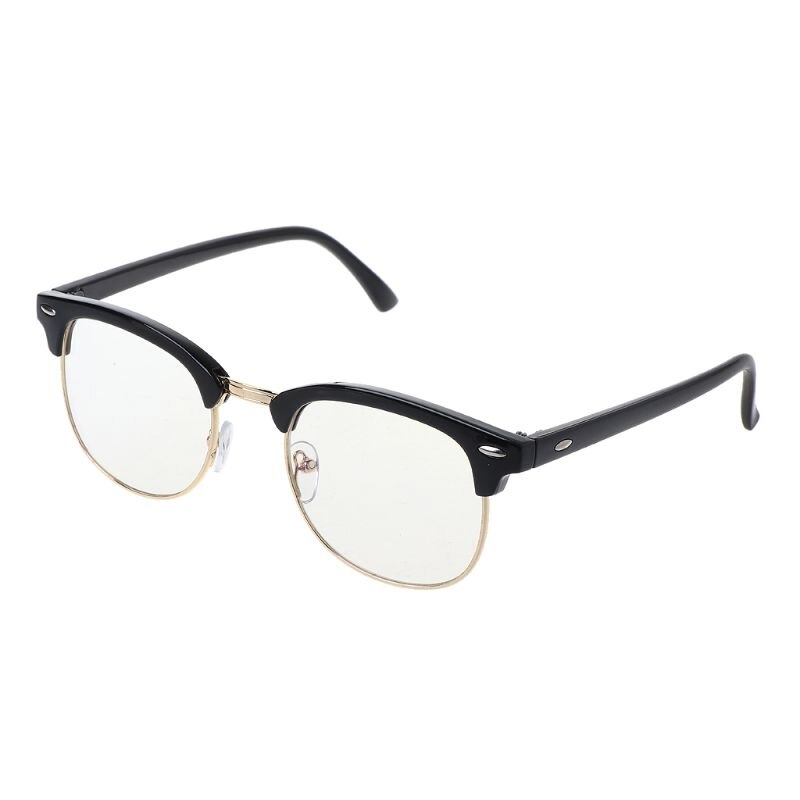 Classic Vintage Anti-Glare Anti-UV Gaming Reading Computer Digital Screen Eye Protection Glasses Clear Lens Durable: GD
