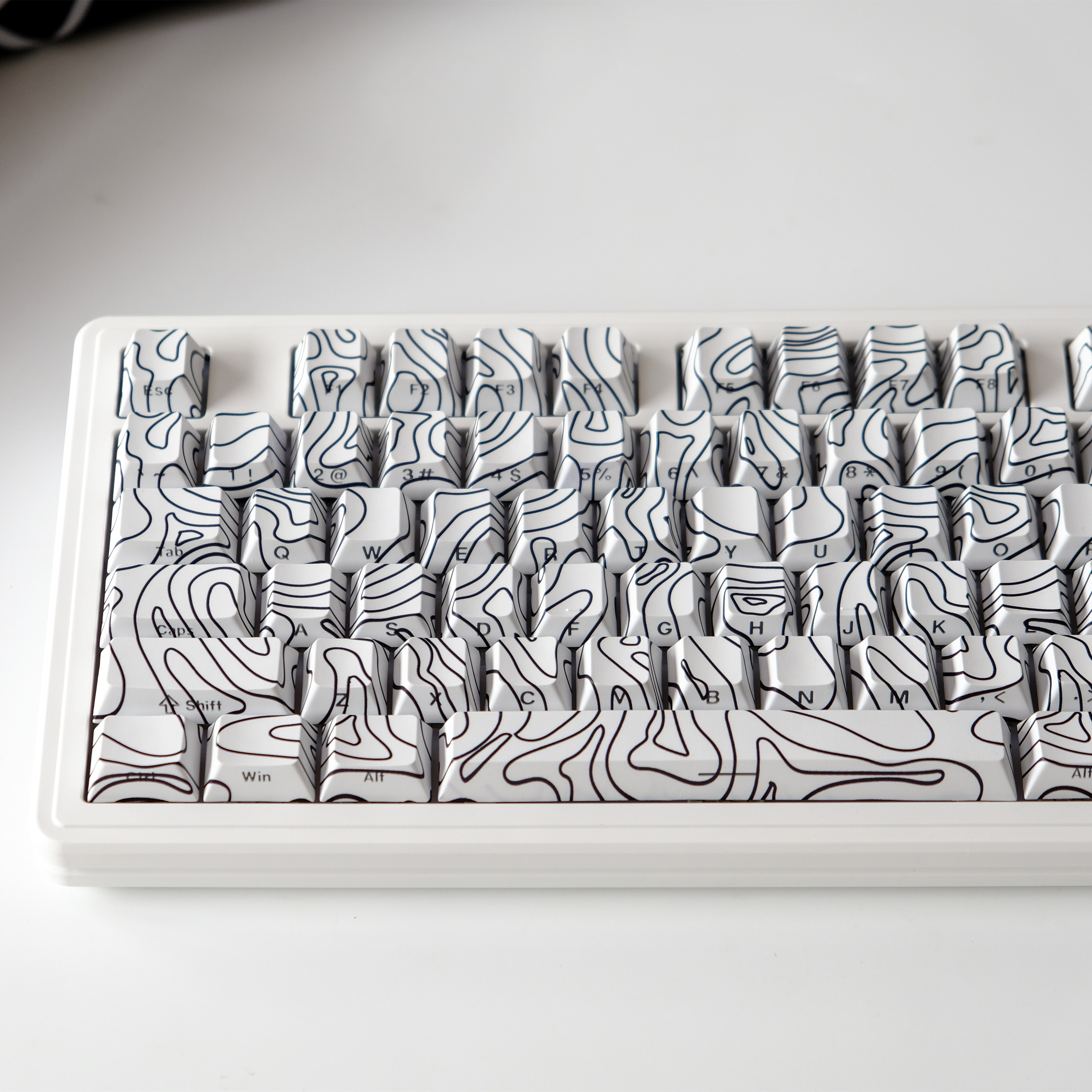 PBT Keycaps Topographic Side Print Cherry Profile ... – Grandado