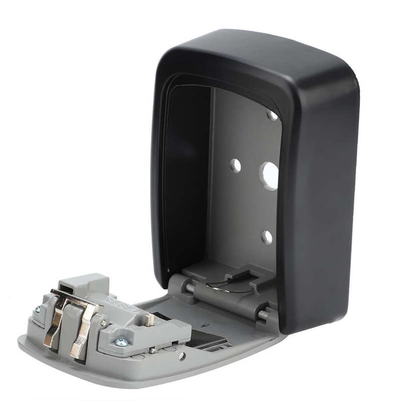 Wall Mounted 4 Digit Combination Key Lock Box Safe Security Storage Case Organizer