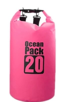 SONGYI 5L/10L/15L/20L kayak da esterno impermeabile canottaggio escursionismo nuoto immersioni spiaggia borse impermeabili: 20L Pink