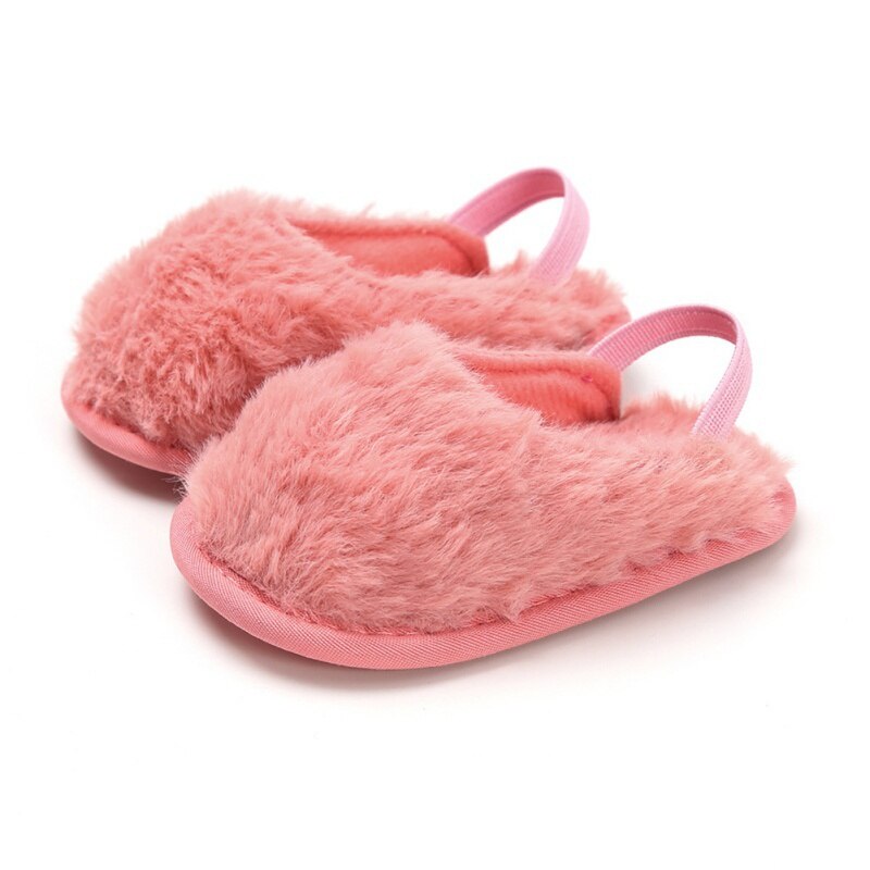 Peuter Baby Baby Meisjes Zomer Sandaal Schoenen 6 Stijl Bont Effen Platte Met Hak Outfit 0-18M baby Prinses Schoenen: DP / 0-6 months