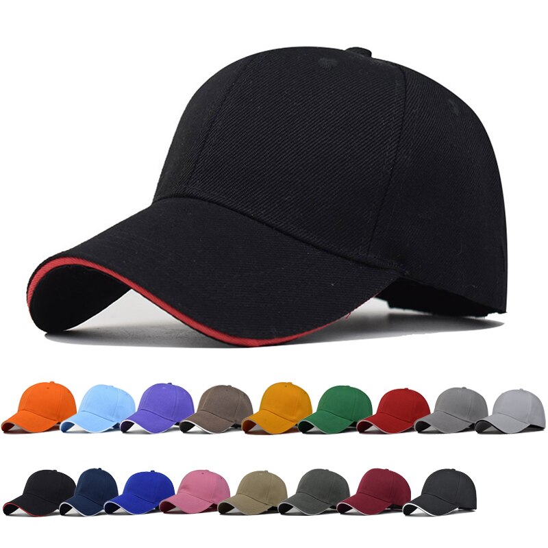 Baseball Cap Snapback Hat Polyester Thick Spring Autumn Cap Pure color cap keep warm Hip Hop Fitted Cap For Men Women