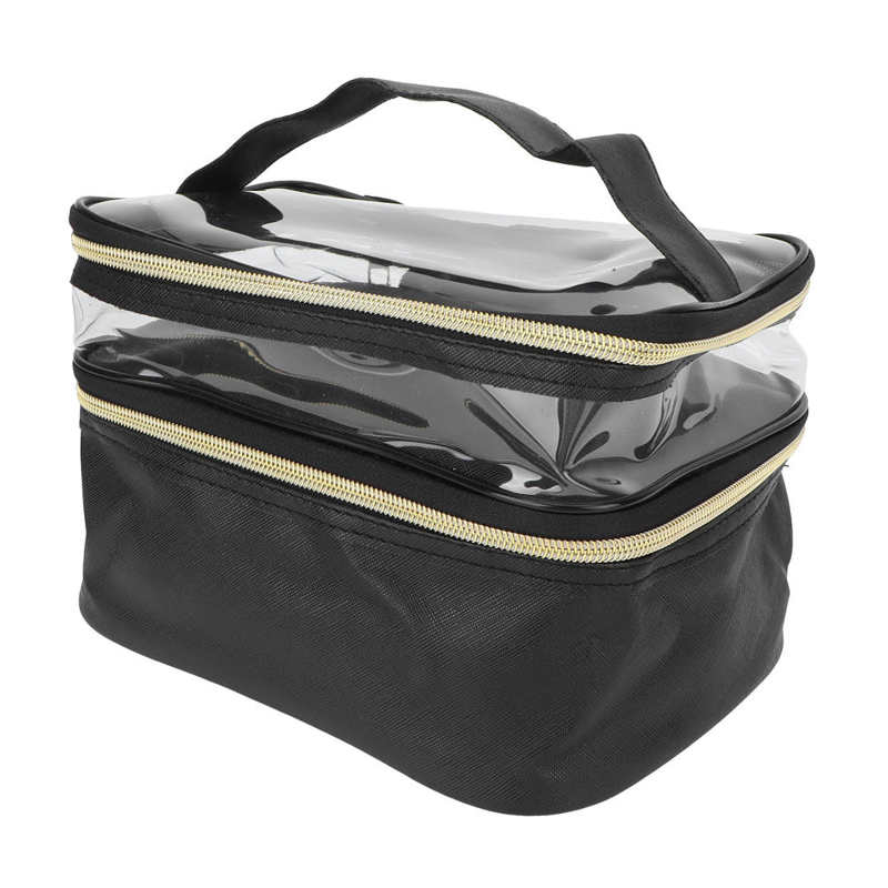 Makeup Bag Makeup Cosmetic Bag Multipurpose Double Layer for Travel