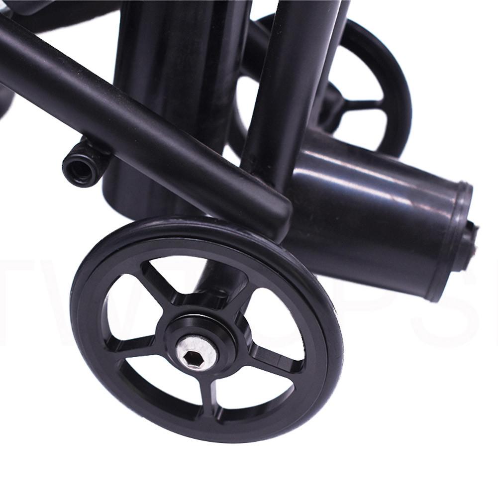 2PCS Bicycle Bearing Wheel Aluminum Alloy Lightweight Wheels Bicycle Bearing Wheel Part Easy Wheel Sutable For Brompton