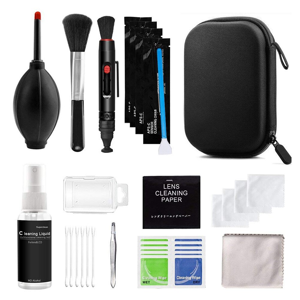 Camera Cleaner Set DSLR Lens Digital Camera Sensor Cleaning Tools Brush Tweezers Kit for Mobile Phone/Headphone/Computer/W: 04