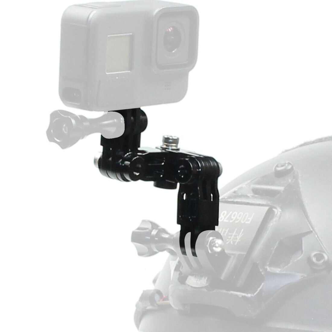 Hjelmforlengelse dreiearmer justerbar ledd stativadaptermonteringskontakt for gopro hero 9 8 7 5 max yi insta 360 one r kamera