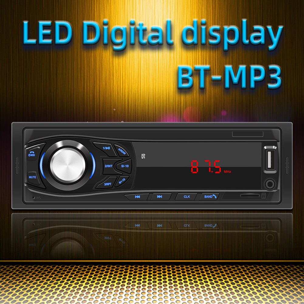 Wireless Bluetooth Car Stereo 12V Car Audio Recorder FM Radio USB/SD/AUX MP3 Player With Remote Control Player Car Electric