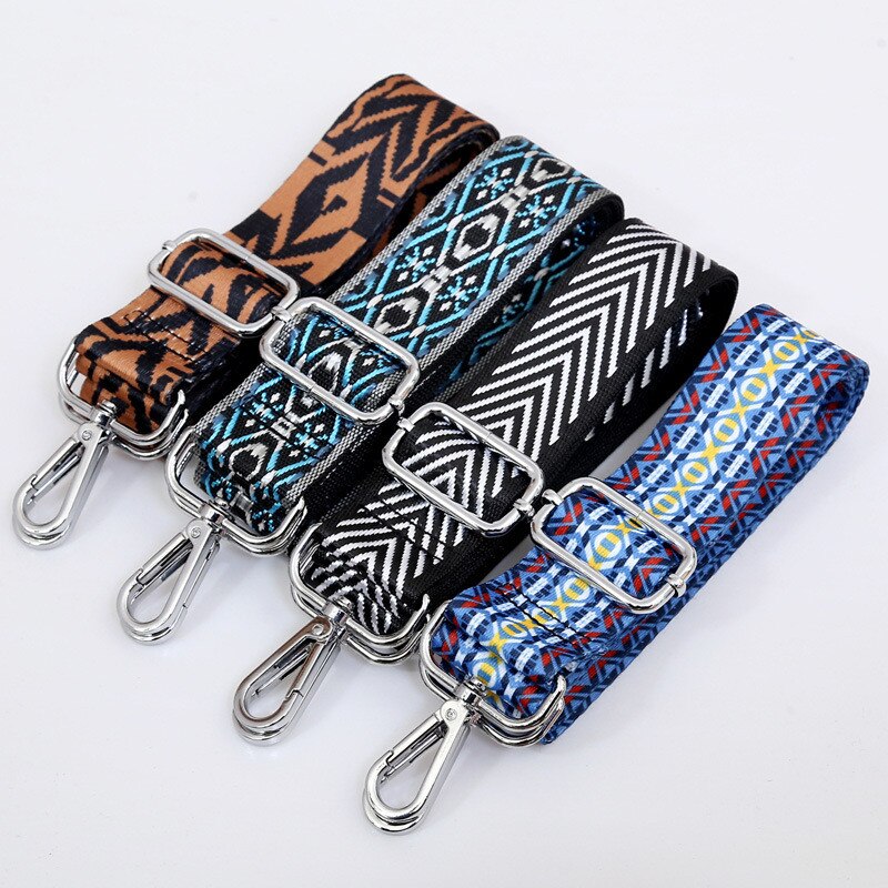7 tyyliä laukkuhihna naisille irrotettava itse olkapää sateenkaari käsilaukun tarvikkeet cross body messenger nylon laukku hihnat laukkujen kahva