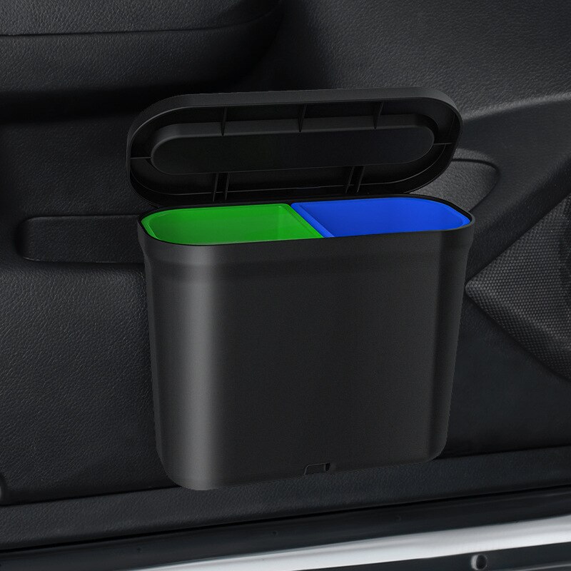1.7L Car Trash Can Car Storage Box Car Accessories Car Storage Trash car seat organizer Garbage Classification car organizer: Default Title
