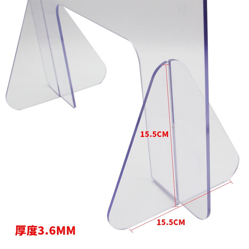 Desktop Screen Clapboard Anti-spittle Isolation Acrylic Transparent Screen Board Office Desk Partition Board