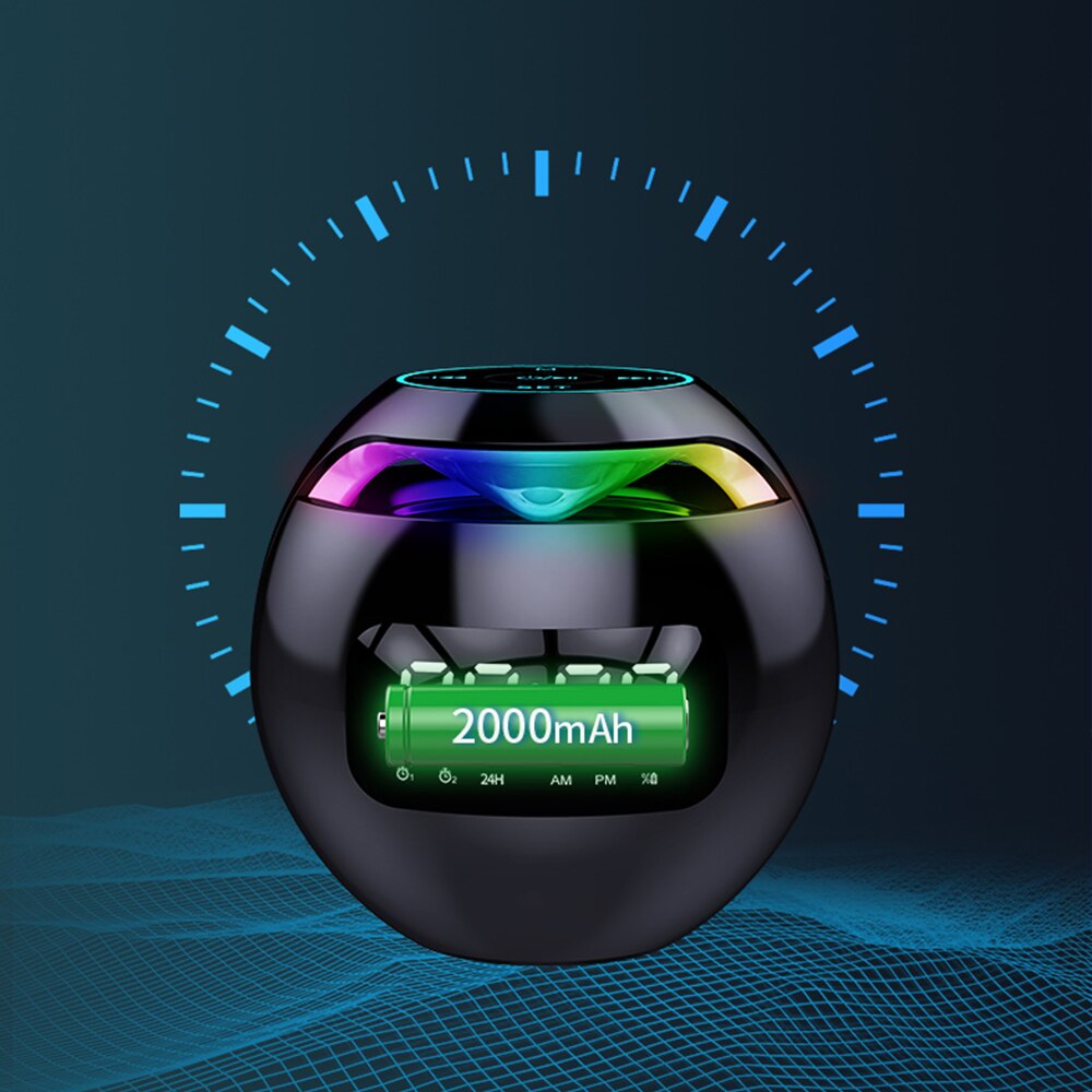 Nowoczesne przenośna kolumna głośnik Bluetooth głośnik z alarm z wyświetlaczem doprowadziło zegar Hifi radio FM mini głośnik Bluetooth wystrój domu