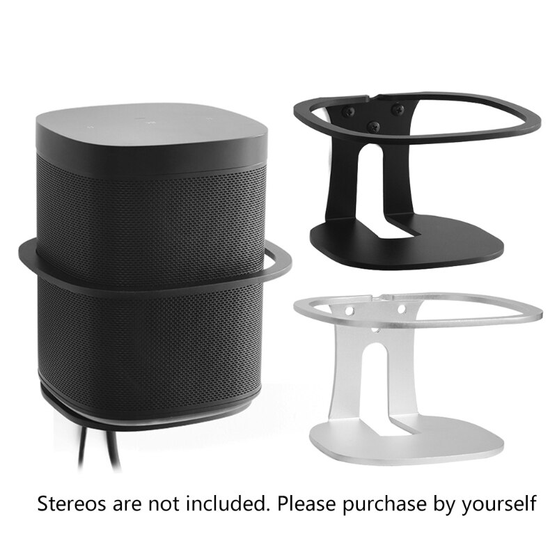 Wall mount aluminum alloy stand holder for sonos one sl/play : 1 sound speakers, sturdy metal rack