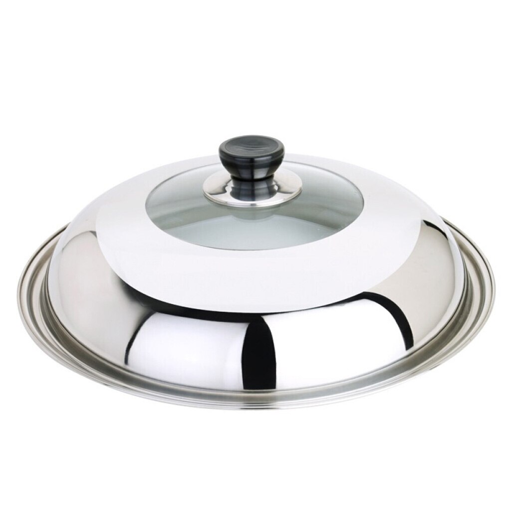 Transparante Kookpot Deksel Pan Glas Cover Met Stoom Openingen Hittebestendige Keuken Gadget
