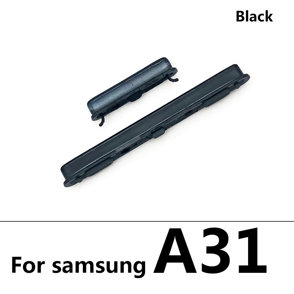Voor Samsung A31 A51 A70 A71 Power Knop + Volume Zijknop: A31 Black