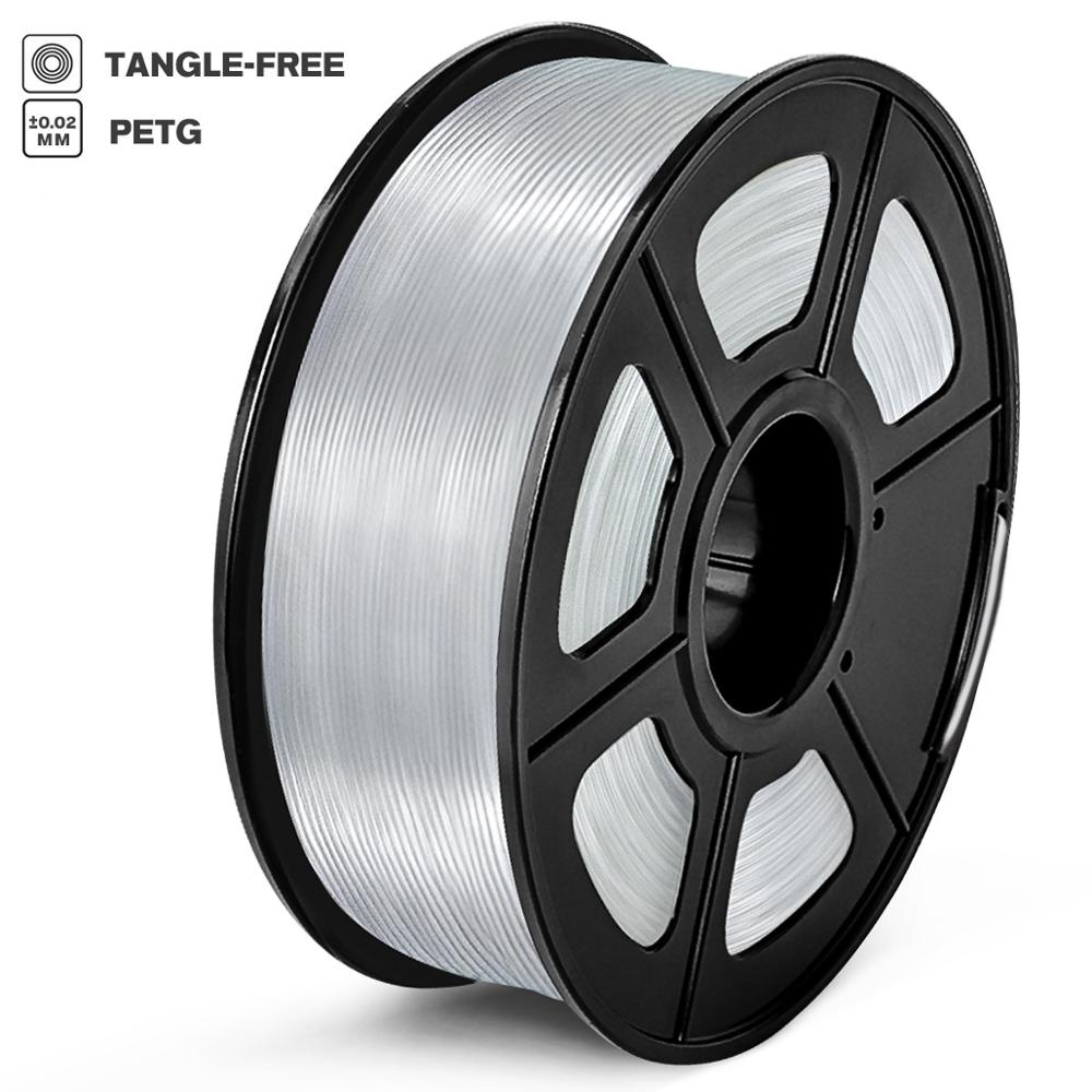 PETG Filament 1kg 1,75mm transparent Toleranz 0,02mm FDM 3D Drucker Material Hohe Festigkeit ungiftig 100% keine blasiert Filamente