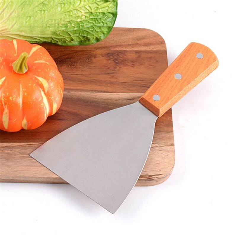 Pancake Turner Spatel Scoop Met Houten Handvat Steak Pizza Schotel Schop Bakken Gebak Tool Keuken Gebruiksvoorwerp