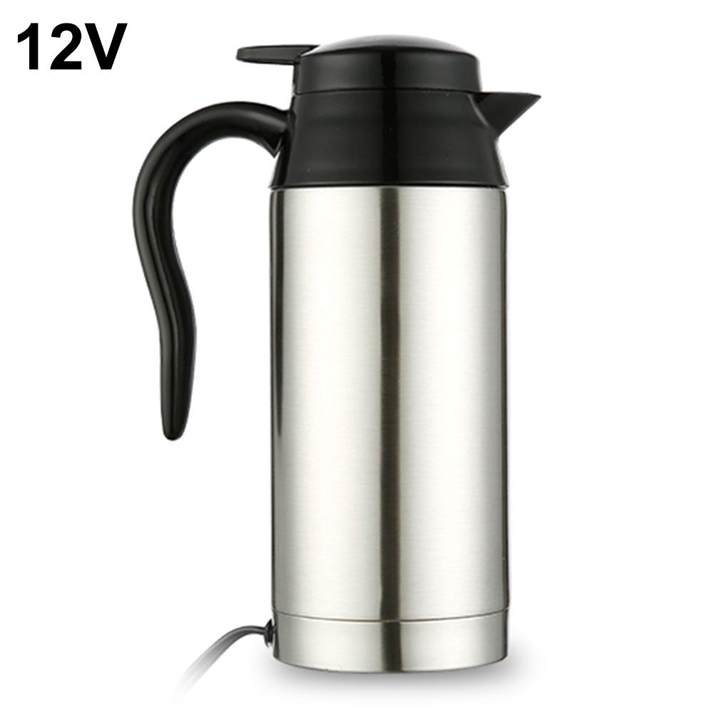 Car Electric Kettle Temperature Control Stainless Steel Tea Kettle BPA-Free Water Boiler Cordless With LED Indicator: 12V