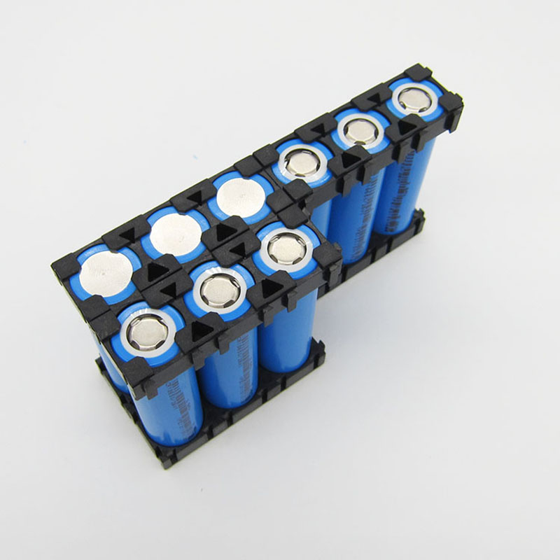 10pcs 18650 Fixed Bracket Lithium Ion Battery Packs DIY Assembly Holder Cylindrical Battery Cells Splicable Support Battery Pack