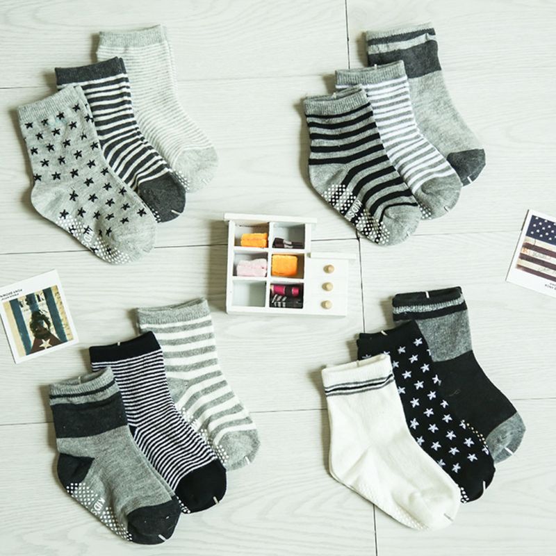 12 Paare Baby Kleinkind Art Socke Junge Mädchen nicht Schleudern Anti Unterhose betroffen Knöchel Griff Socke