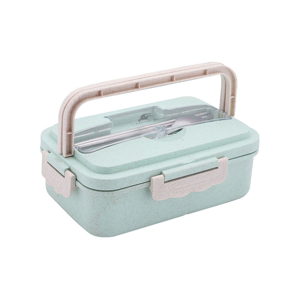 Urijk Lunch Dozen Containers voor Voedsel Magnetron Bento Box Voor Kinderen Picknick Voedsel Containers Draagbare Voedsel Opbergdoos Lunchbox: 21x13x7cm green1