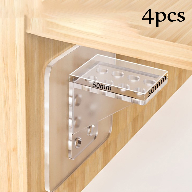 Support d'Étagère Adhésif pour Cuisine et Chambre à Coucher, 2 ou 4 Pièces: green