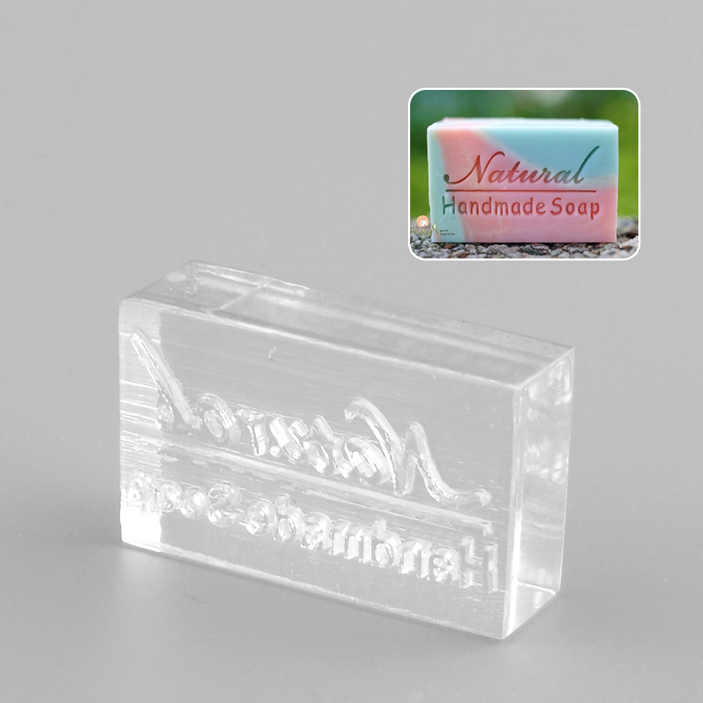 Moule acrylique naturel | Estampage à savon fait main, sceau, moule artisanal, bricolage