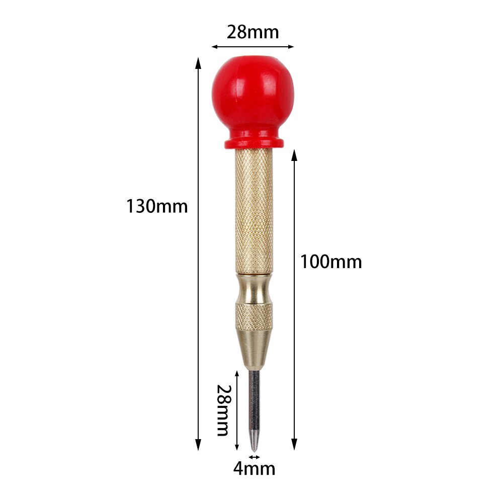 1PC Automatic Center Pin Punch Spring Loaded Window Breaker Screw Dent Marker Marking Starting Holes Hand Tools