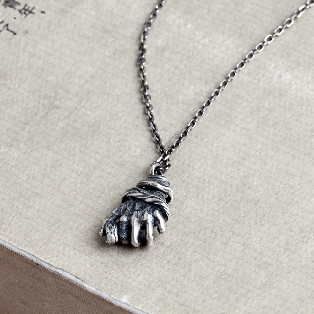 Emith fla punk gothic anhänger , 925 sterling silber halskette anhänger vintage damen herren silber schmuck thai silber europäisch stil