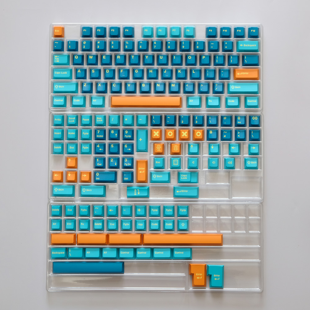 Cherry Profile DOUBLE SHOT 173 Keys GMK Jamon//Aero/Marrs Green Keycap For GMMK Pro NJ68 Mechanical Gaming Keyboard: GMK Aero