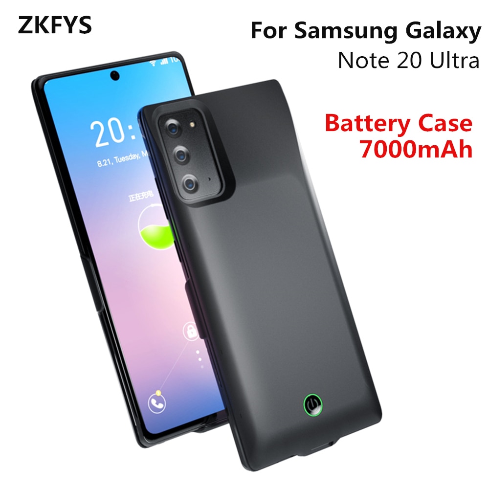 Power Bank Case Voor Samsung Galaxy Note 20 Ultra Batterij Case 7000Mah Draagbare Powerbank Cover Voor Samsung Note 20 opladen Case