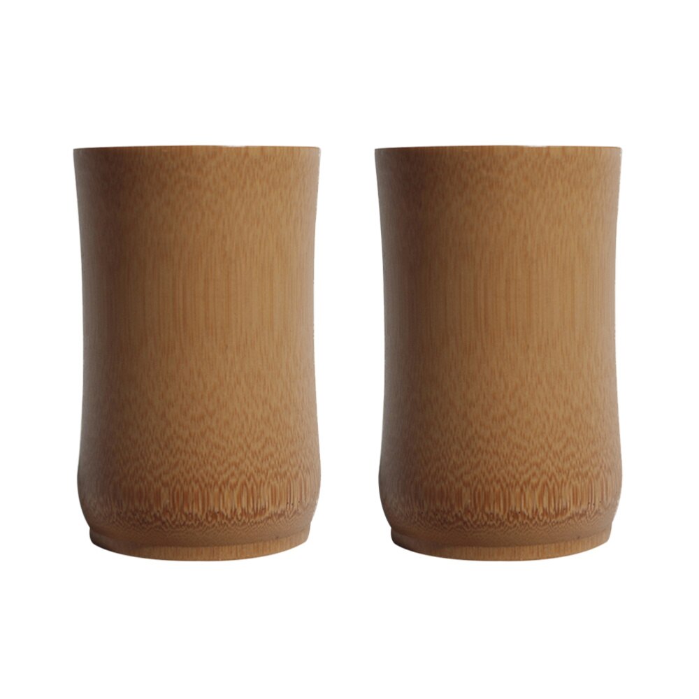 1PC Bamboo Water Mug Eco-friendly Bamboo Mug Thick Plain Bamboo Tube Carbonized Bamboo Cup for Home Restaurant: As Shown 1